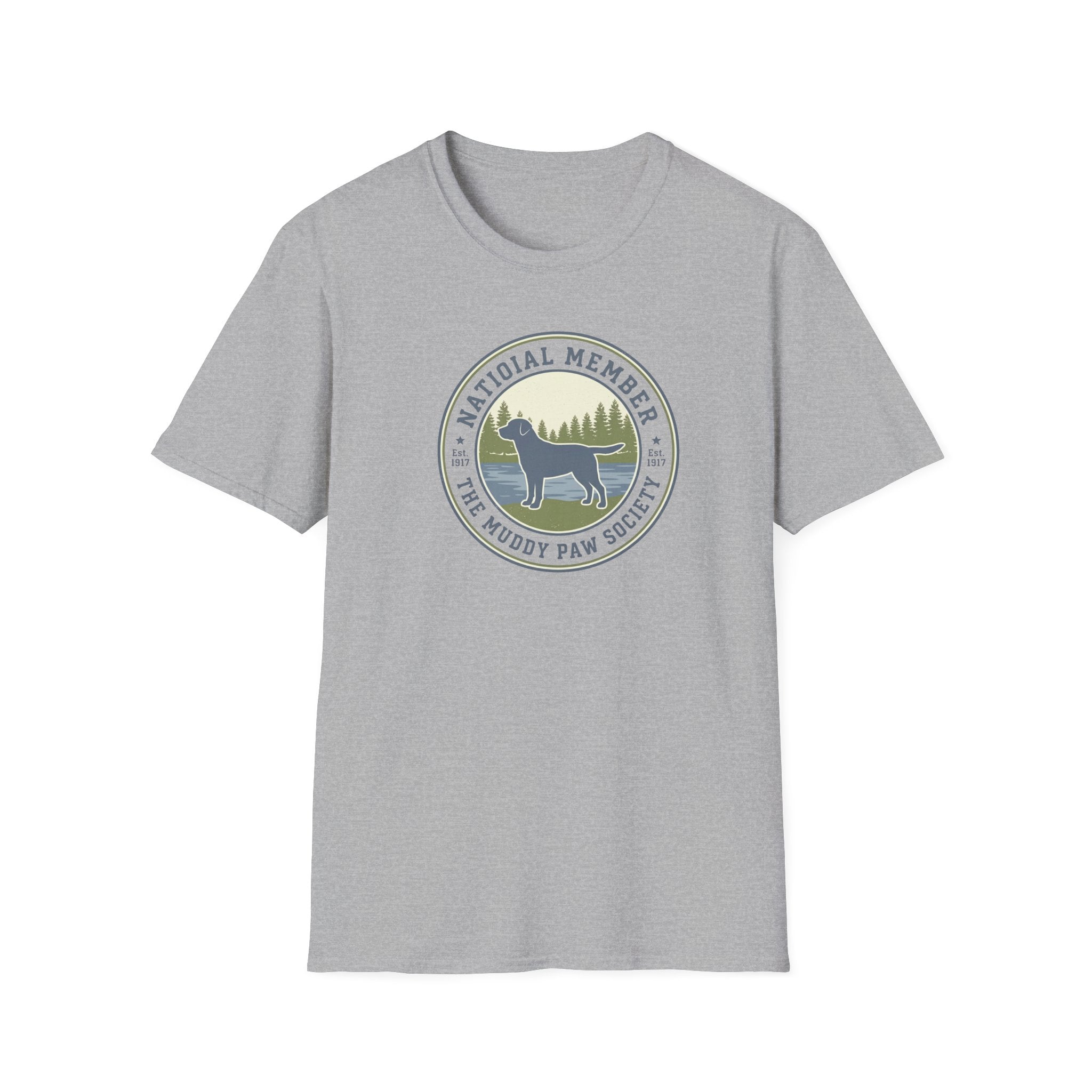 National Member Muddy Paw Society T-Shirt — Dog Lover Club Tee