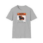 Dad Warning T-Shirt — "Caution: High Frequency Dad Jokes" Humorous Father's Day Tee