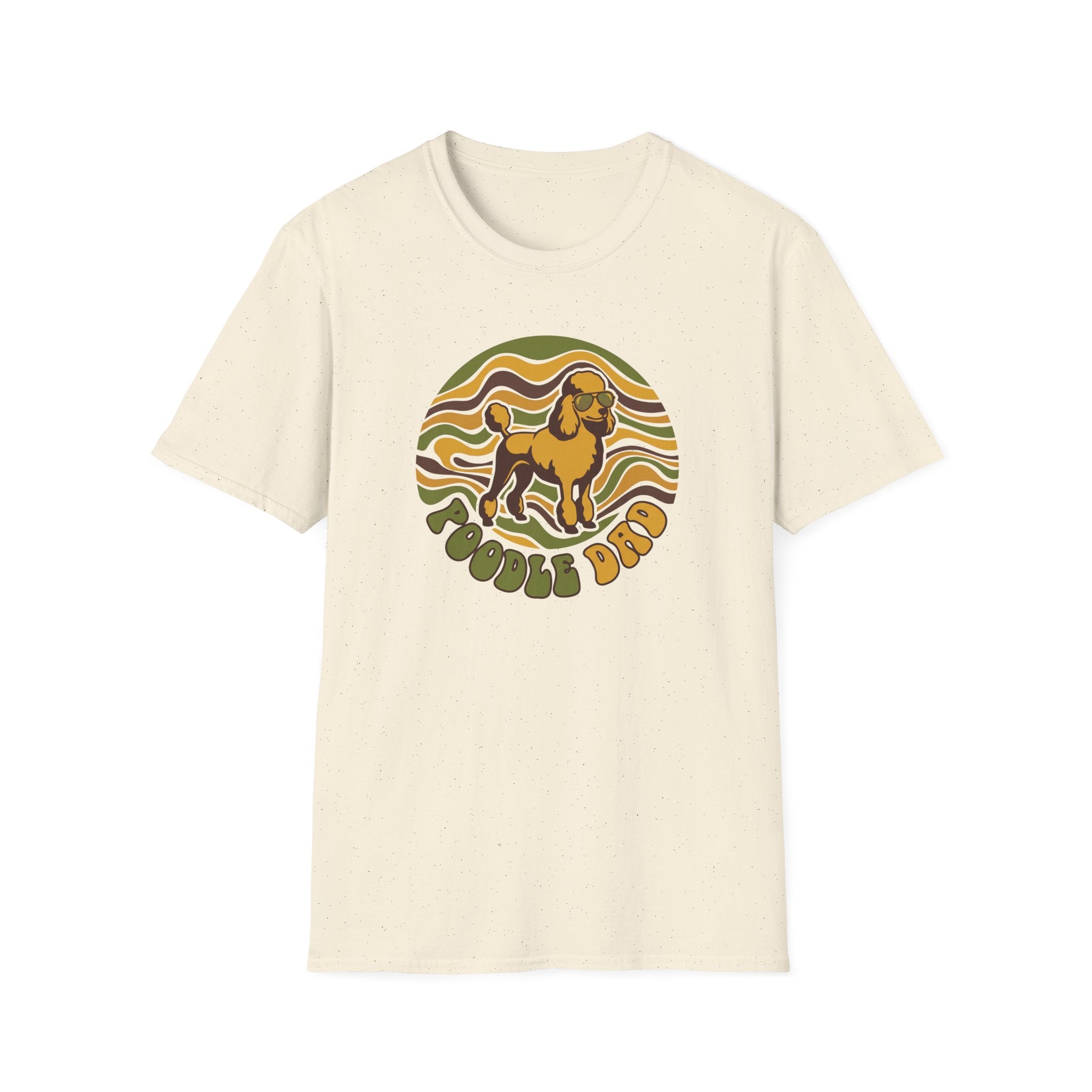 Retro Design Poodle T-Shirt — "Poodle Dad" Vintage Dog Lover Tee