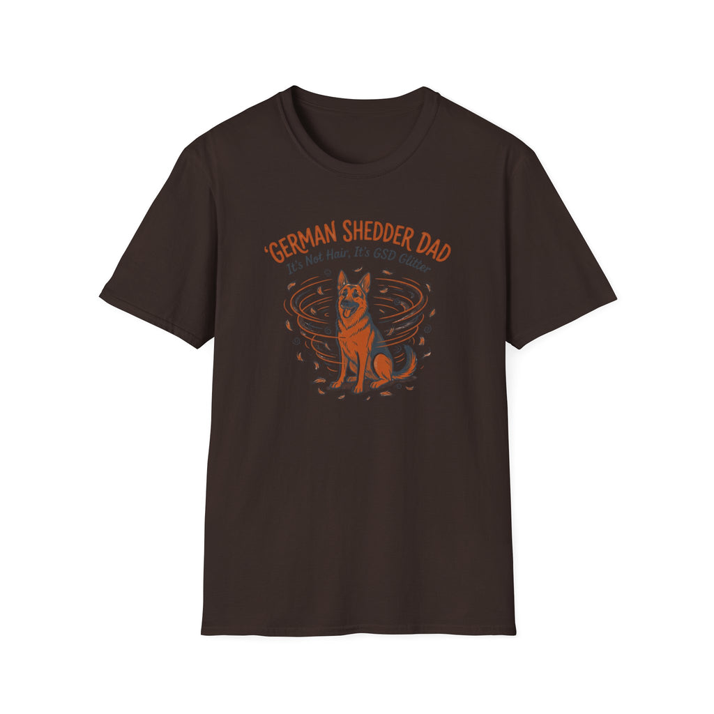 German Shedder Dad T-Shirt – Funny German Shepherd Dad Shirt ("It’s Not Hair, It’s Glitter")