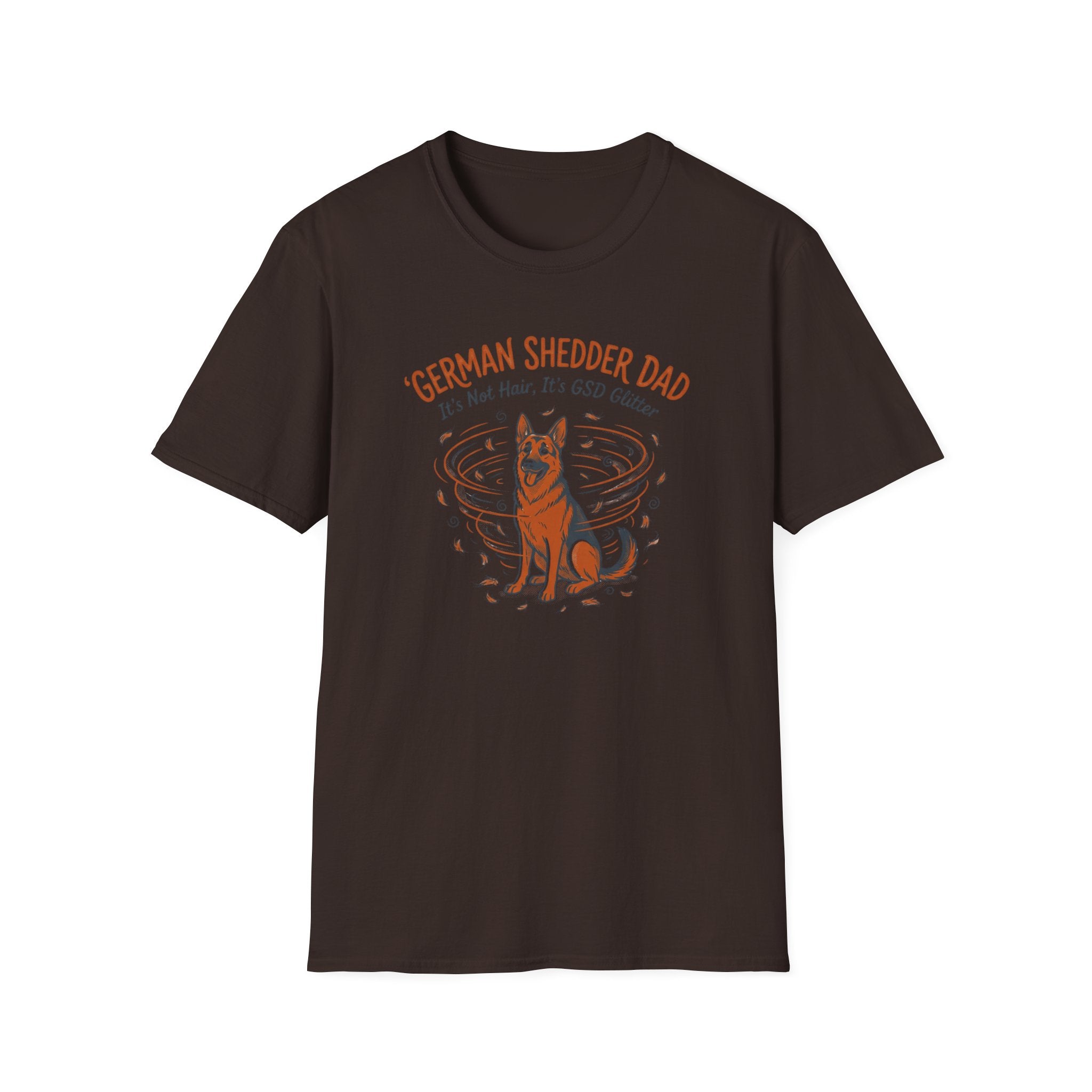 German Shedder Dad T-Shirt – Funny German Shepherd Dad Shirt ("It’s Not Hair, It’s Glitter")