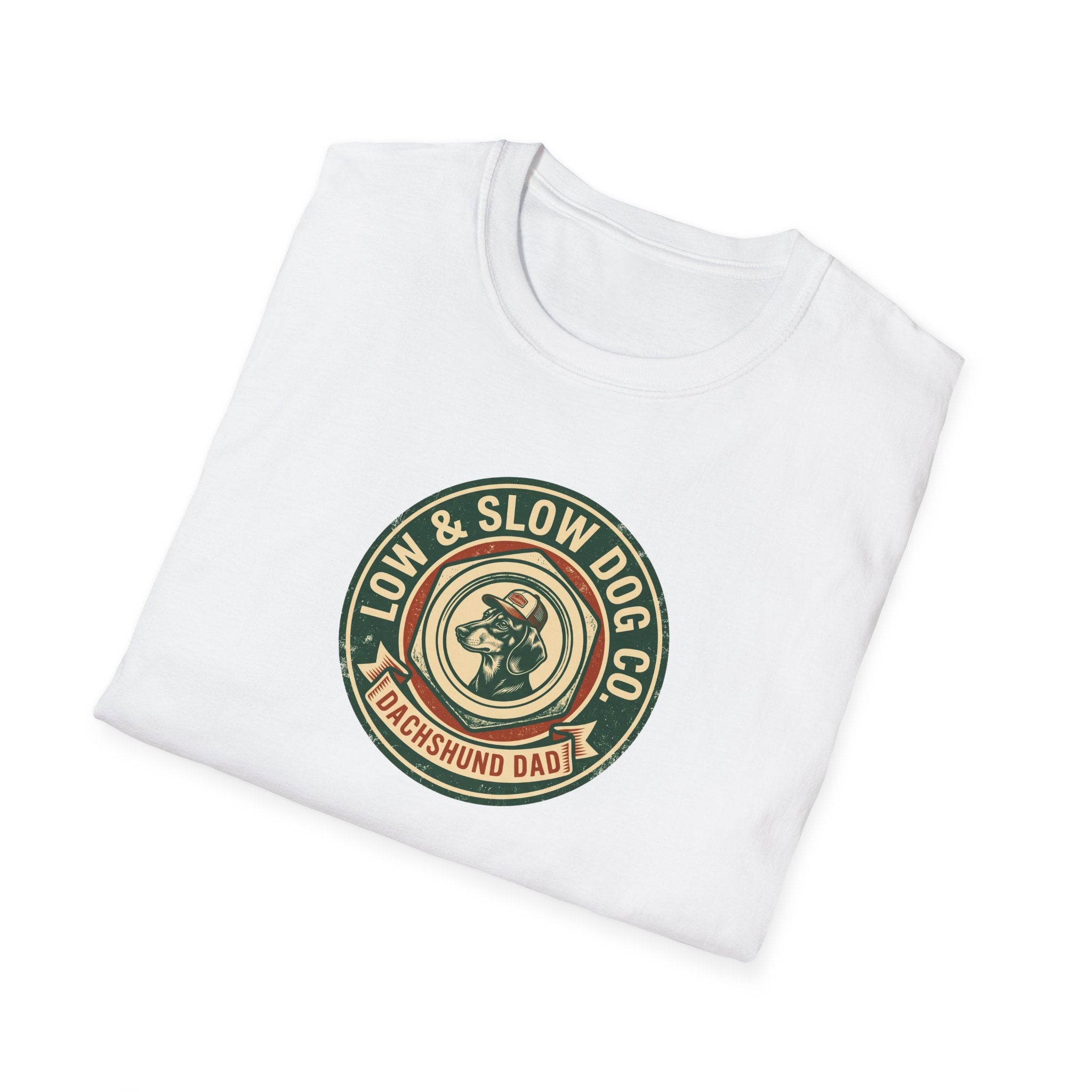 Dachshund Dad Vintage Logo T-Shirt