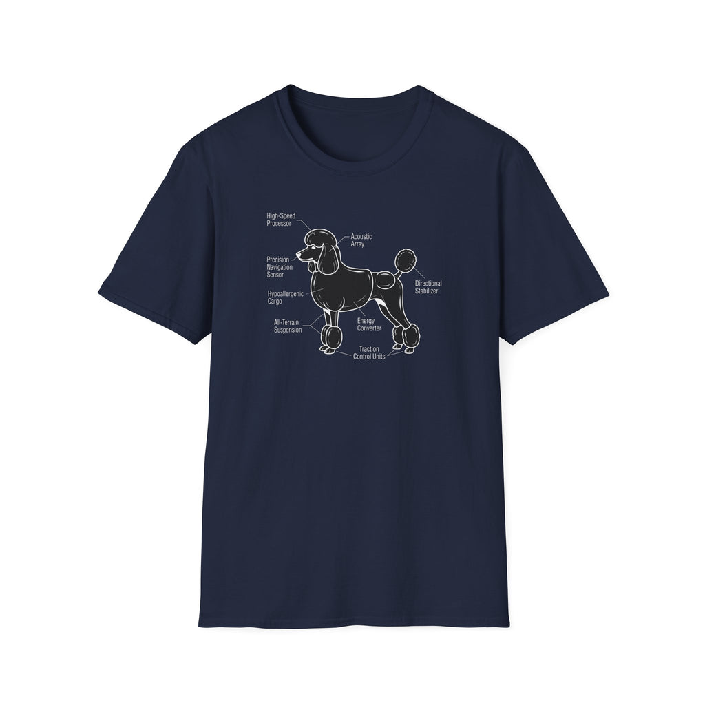 Poodle Anatomy Diagram T-Shirt — Funny Dog Tee