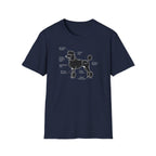 Poodle Anatomy Diagram T-Shirt — Funny Dog Tee