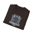 German Shepherd Badge T-Shirt — "Ears Up / System Armed" K9 Handler Tee