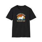 Corgi Dad T-Shirt — “Corgi Dad: The Man, The Myth, The Stumpy Legs” Retro Dog Dad Tee