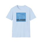 Dachshund Blueprint T-Shirt — "Model: Dachshund Engineered for Stubbornness"