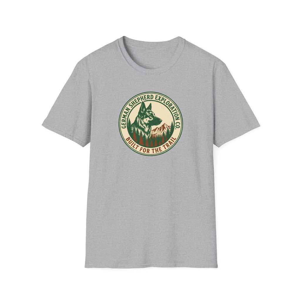 German Shepherd Exploration Tee — "Built for the Trail"