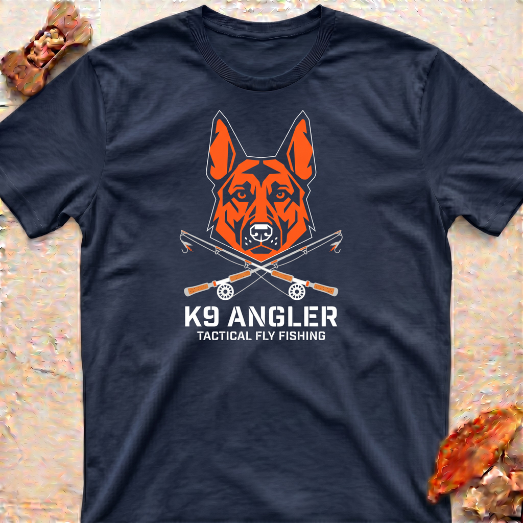 German Shepherd Fishing T‑Shirt