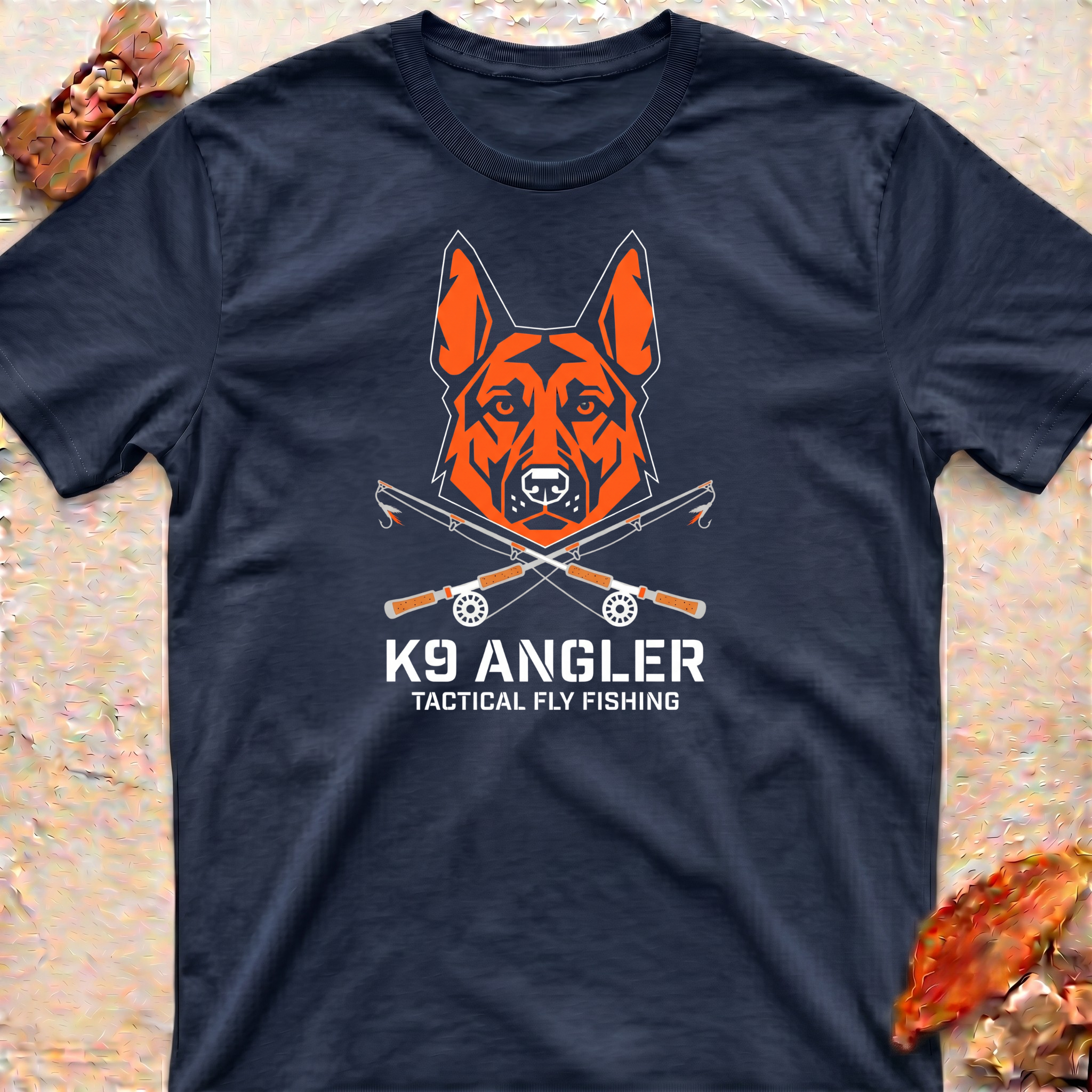 German Shepherd Fishing T‑Shirt
