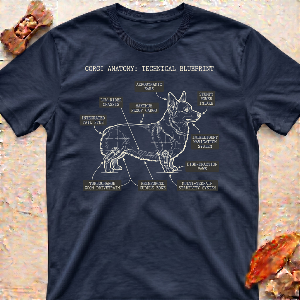 Funny Corgi Anatomy T-Shirt