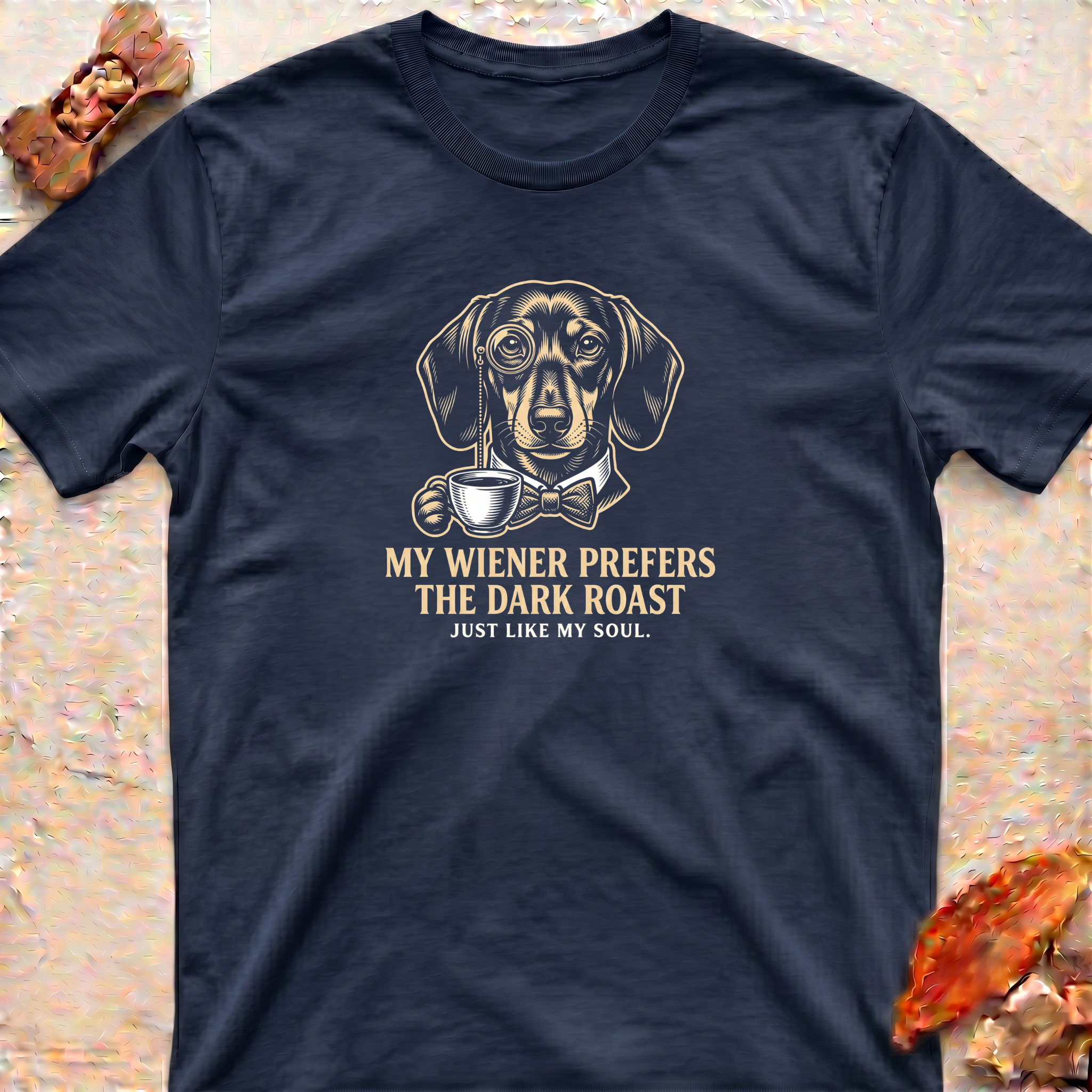 Dachshund and Dark Coffee T-Shirt