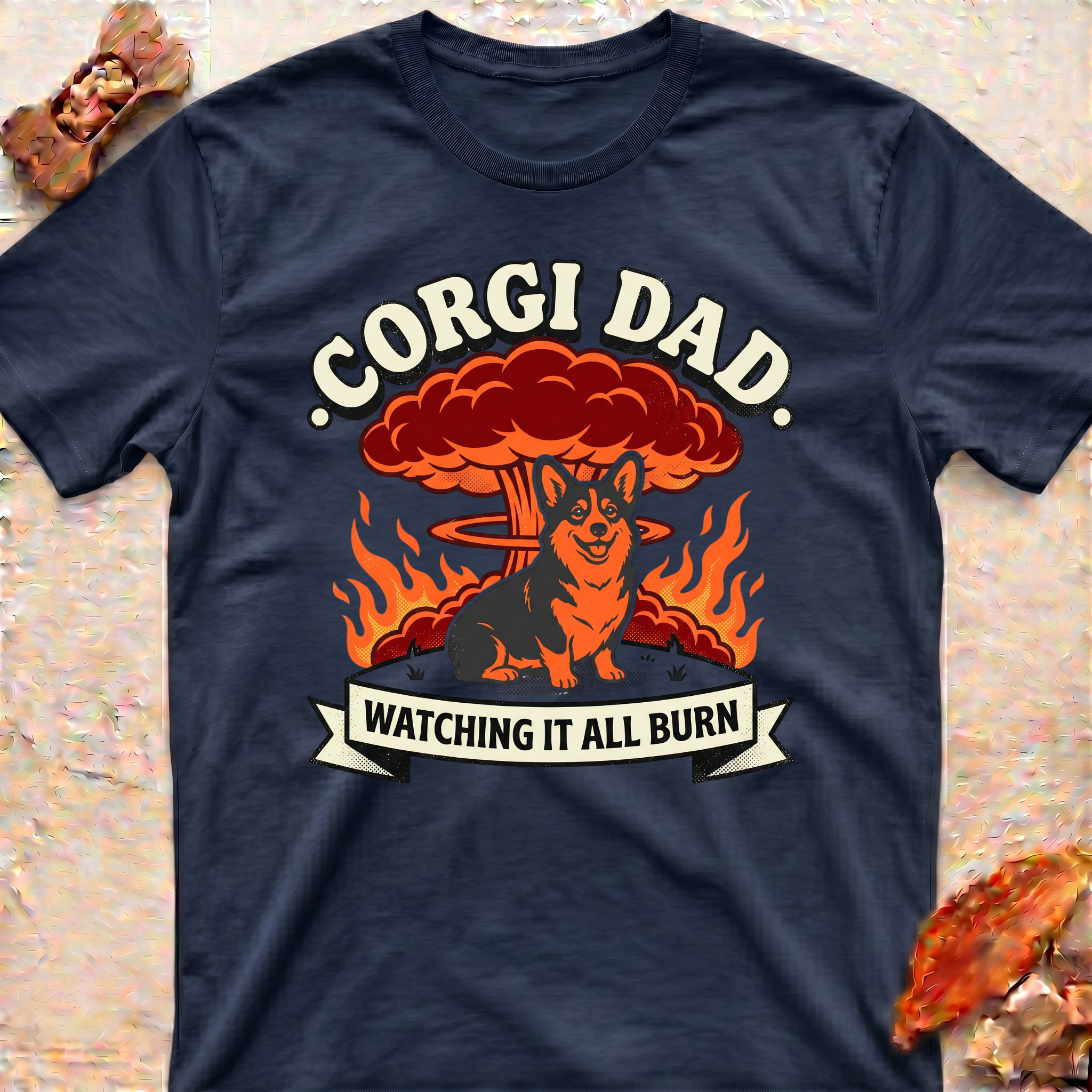 Cool Corgi Dad T‑Shirt