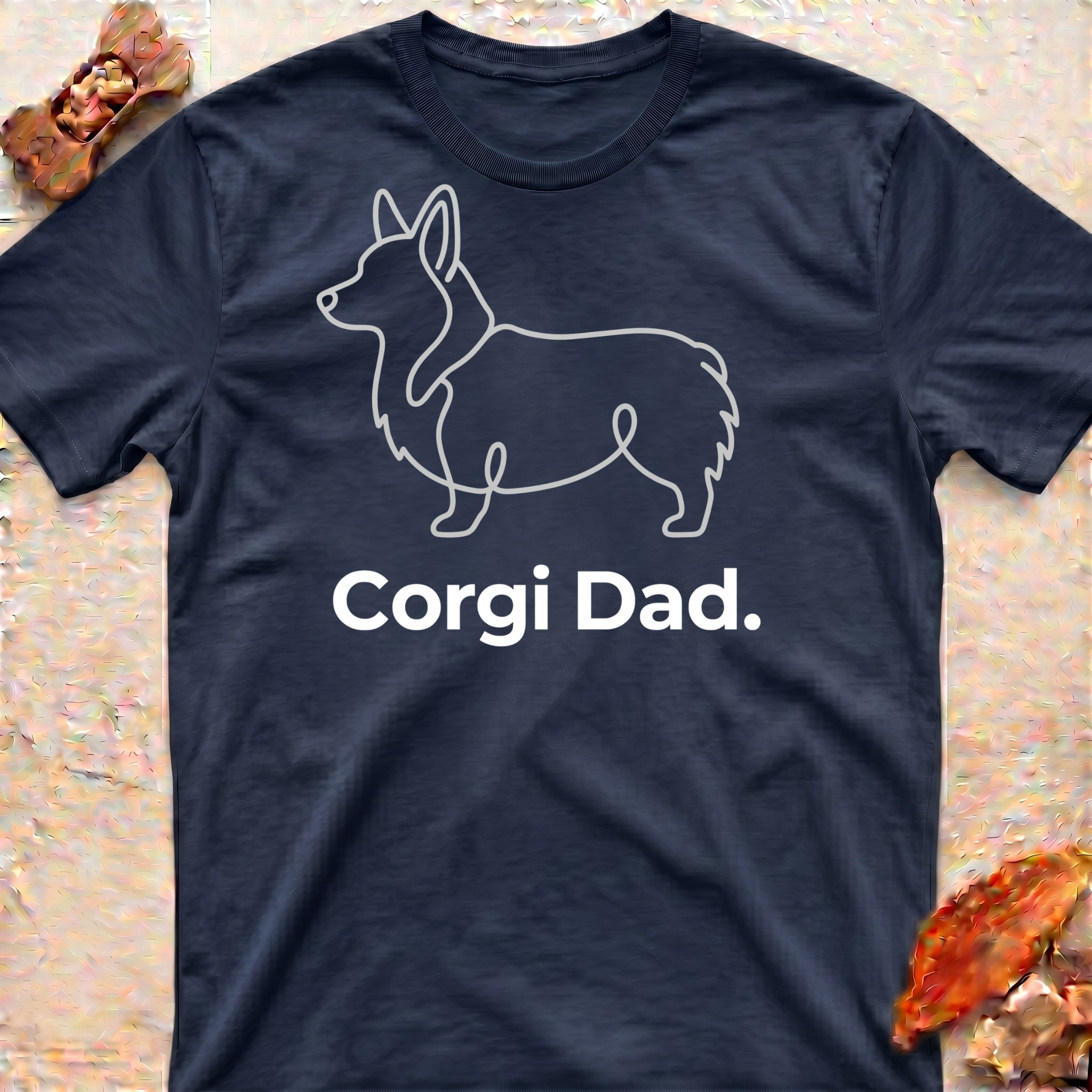 Corgi Minimal Outline T-Shirt
