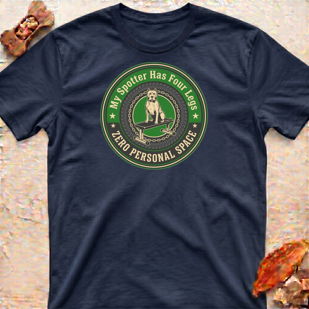 Funny Weightlifting Pitbull Dad T-Shirt