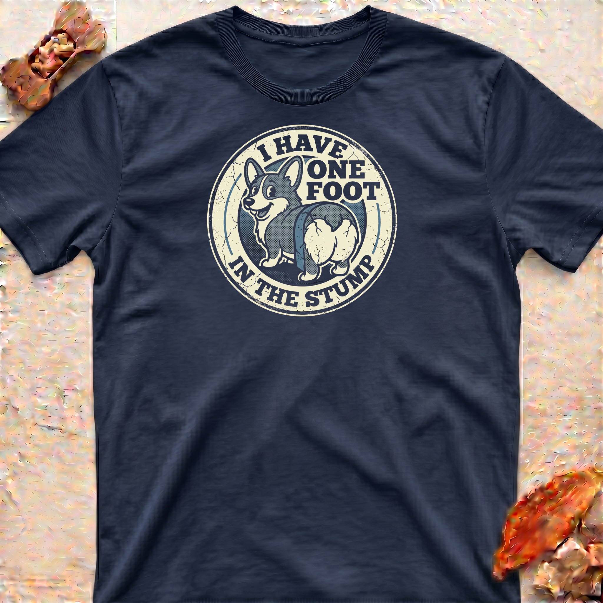 Corgi T-Shirt - One Foot in the Stump