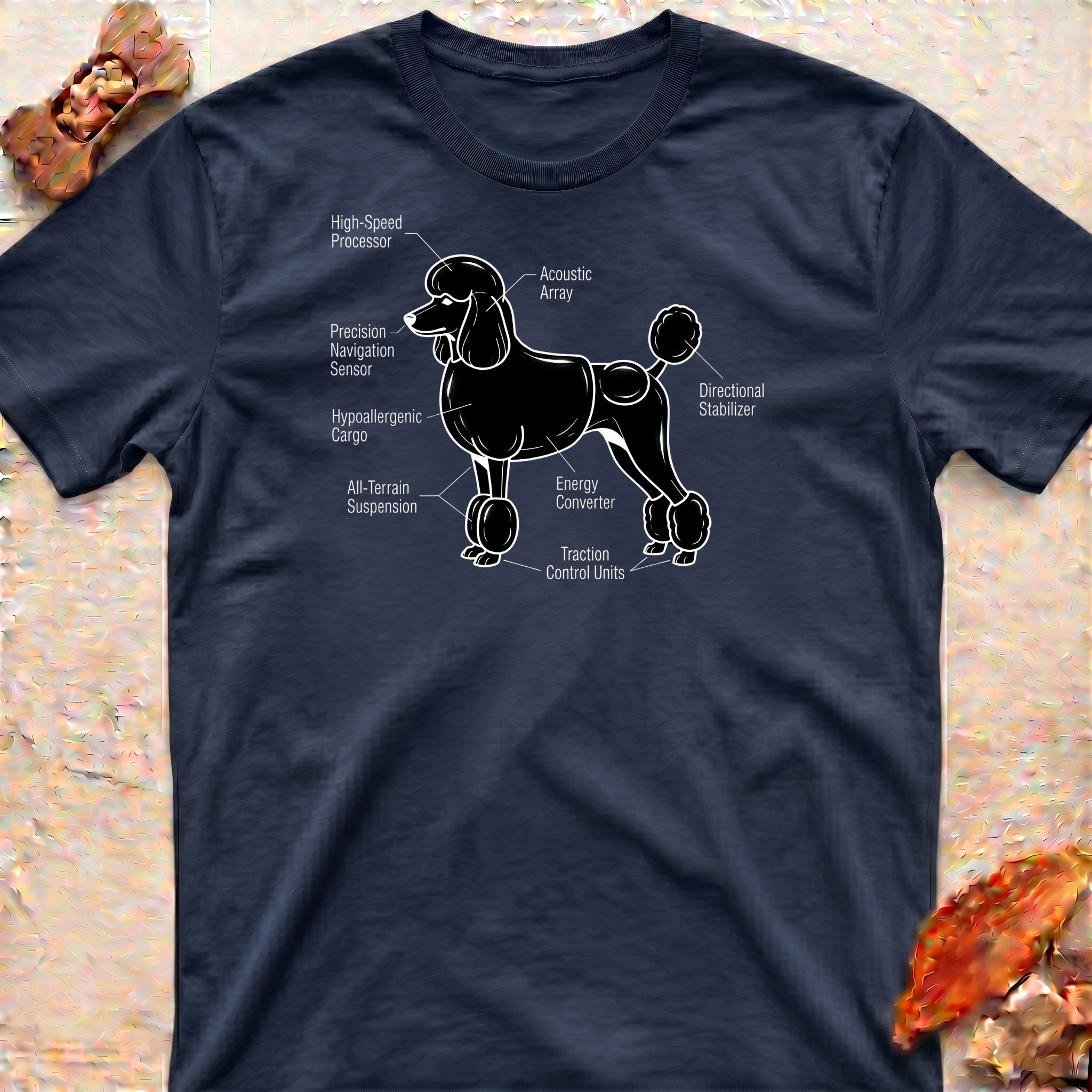 Poodle Diagram T-Shirt