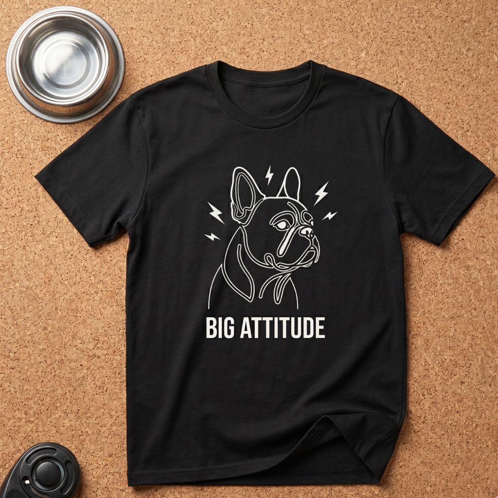 Big Attitude French Bulldog T-Shirt