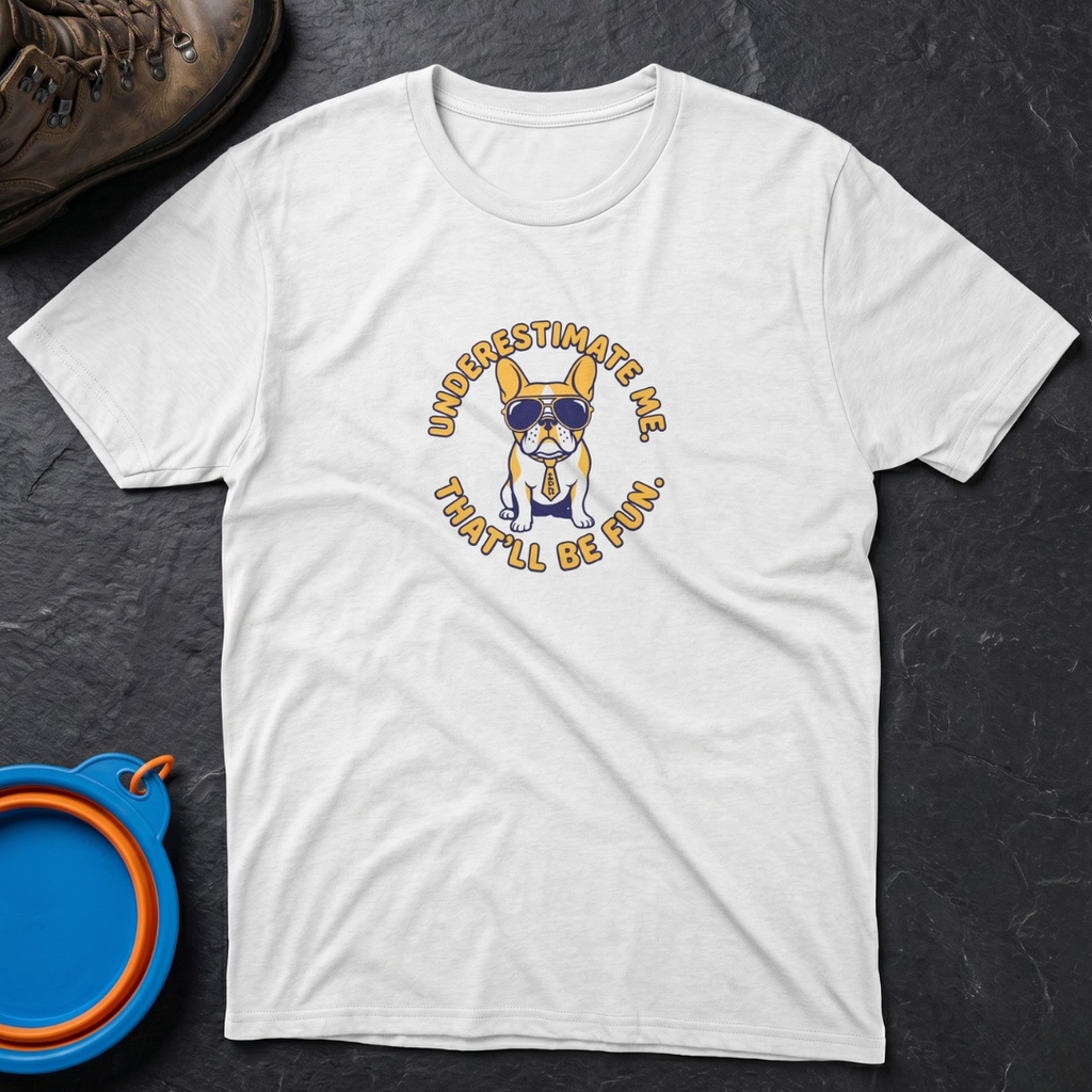 French Bulldog with Sunglasses T-Shirt